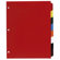Sparco Products Non-Insertable Poly Indexes, 3-HP, 8-Tab, 11"x8-1/2", Multicolor