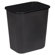 Sparco Products Rectangle Wastebasket, 28 Quart, 14-1/2"x10-1/2"x15", Black