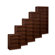 Lorell Lorell Radius Hardwood Veneer Bookcases, Mahogany