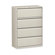 Lorell Lorell 36" 4-Drawer Lateral Files, Light gray