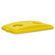 Genuine Joe Recycling Lid, Bottle, 11-1/2"x21-1/2"x2-5/8", Yellow