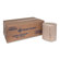 Genuine Joe Embossed Hardwound Roll Towels, 2" Core, 7-7/8"x800', 6 Rolls per Box, Brown