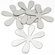 Room Mates Wall Mirrors Flower Peel and Stick Small Decal