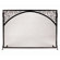Minuteman International Scroll and Arch Sterling Wrought Iron Fireplace Screen