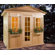 Baltic Leisure 6' x 8' x 7' Outdoor Prebuilt Sauna with Shake Roof