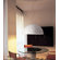 Oluce Sonora Suspension Lamp in Black/Painted White