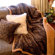Posh Pelts Leopard Faux Fur Throw Blanket with Cinnamon Accents and Camel Color Lining