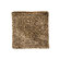 Posh Pelts Leopard Faux Fur Pillow Cover with Camel-Faux Suede Back