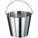 Paderno World Cuisine Graduated Stainless Steel Bucket with Optional Lid