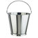 Paderno World Cuisine Graduated Stainless Steel Bucket with Optional Lid