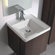 Bissonnet Universal Minimal 20.5" Bathroom Vanity Set in Espresso Brown