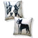 Naked Decor Doggie Style Reversible Boston Terrier Pillow