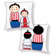 Naked Decor Japanese Dolls Reversible Pillow