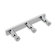 Stilhaus by Nameeks Holiday Wall Mounted Triple Robe Hook in Chrome