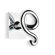 Stilhaus by Nameeks Urania Wall Mounted Double Robe Hook in Chrome