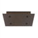 LBL Lighting Fusion Jack Four Port Square LED Canopy