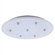 LBL Lighting Fusion Jack Seven Port Round LED Canopy in Satin Nickel