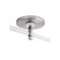 LBL Lighting LED Illuminated Monorail Round Direct Feed Canopy in Bronze