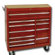 International Tool Box 40"Red 11-Drawer Rlr Cabinet,Rlr Bearing