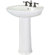 Pegasus Aden 8" Centers Pedestal Sink in White