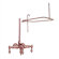 Elizabethan Classics Wall Mount Tub Faucet with Metal Lever Handles