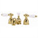 Elizabethan Classics Mini - Widespread Bathroom Faucet with Double Porcelain Lever Handles