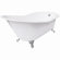 Elizabethan Classics Cast Iron Clawfoot Tub with Tub Rim Holes and Slip Resistance Surface