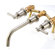 Belle Foret Ulm Wall Mounted Bathroom Sink Faucet with Double Lever Handles