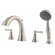 Price Pfister Saxton Double Handle Hand shower Roman Tub Faucet with Trim
