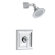 American Standard Town Square Shower Head and Trim with Lever Handle