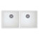 Blanco Precis Double Bowl Undermount Kitchen Sink in White