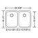Blanco Niagara Equal Double Bowl Undermount Kitchen Sink