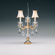 Schonbek La Scala Two Light Table Lamp in Parchment Gold