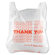 Inteplast Group T-Shirt Thank You Bag in White, 900/Case