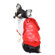 Hip Doggie Split Dog Hood Jacket in Red