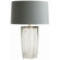 ARTERIORS Home Fillmore Smoke Glass Lamp with Dusty Blue Shade