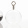 ARTERIORS Home Edgar Round Glass Bottle with Polished Nickel Ring Stopper in Clear