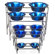 Platinum Pets Modern Diner Stand with Stainless Steel Pet Bowl (96 oz.)