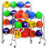 Dick Martin Sports Portable Ball Rack Holds 16-4 Tiers
