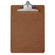 Saunders Hardboard ClipboaRed, Letter, 9"x1/8"x12-1/2", Brown