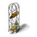 Spectrum Diversified Horseshoe 4 Bottle Tabletop Wine Rack