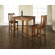 Crosley Three Piece Pub Dining Set with Cabriole Leg Table and Barstools in Classic Cherry