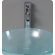Fresca Cristallino Modern Glass Bathroom Vanity with Frosted Vessel Sink