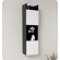 Fresca Wenge Wood Finish Bathroom Linen Cabinet with White Doors