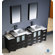 Fresca Torino 84" Modern Double Sink Bathroom Vanity with 3 Side Cabinets and Vessel Sinks