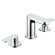 Grohe Eurosmart Widespread Bathroom Faucet with Double Lever Handles