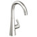 Grohe Ladylux&sup3; One Handle Single Hole Pillar Kitchen Faucet with Watercare