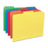 Business Source Interior File Folders, 1/3 Cut Assorted, Letter,1 00 per Box, Assorted