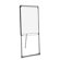 Bi-silque Visual Communication Product, Inc. Porcelain Presentation Easel, Platinum, Footbar, 29"x41", Black