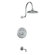 Jado Savina Pressure Balance Diverter Tub and Shower Faucet with Cross Handle